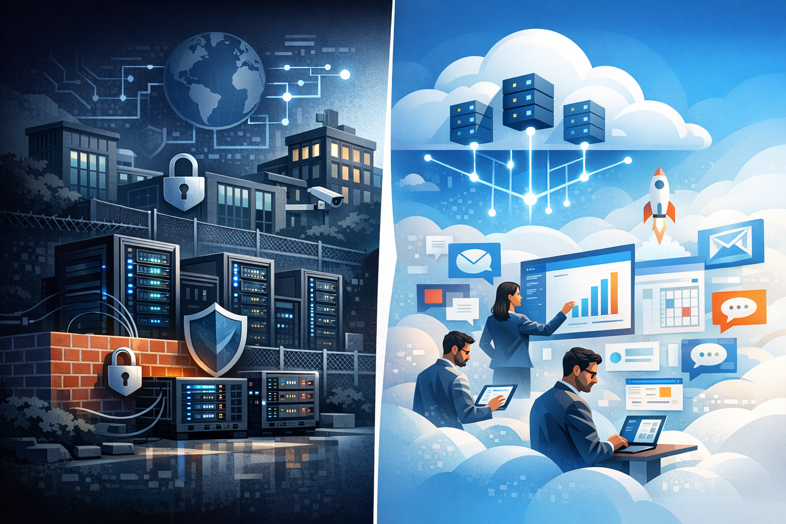 Featured image of post Self-Hosted vs SaaS for Internal Business Tools: Control, Speed, and Long-Term Cost